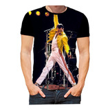 Camisa Camiseta Fred Mercury Freddie Rock Bandas Queen Hd09
