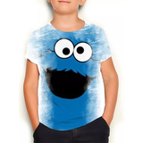 Camisa Camiseta Infantil Meninos Meninas Vila Sesamo Elmo 5