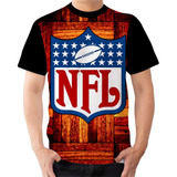 Camisa Camiseta Liga Nfl Futebol Americano Personalizada