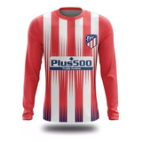 Camisa Camiseta Manga Longa Futebol Atlético