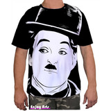 Camisa Camiseta Masculina Charles Chaplin Personalizada