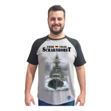 Camisa Camiseta Navio Guerra Couraçado Dkm Scharnhorst