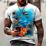 Camisa Camiseta Peixe Aquario Fundo Mar Corais Mergulho