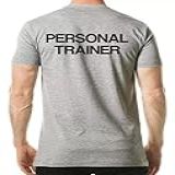 Camisa Camiseta Personal Trainer Professor Professora BR Alfa M Regular Cinza