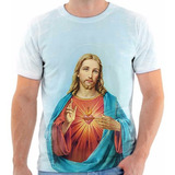 Camisa Camiseta Personalizada Coração Sagrado De