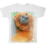 Camisa Camiseta Personalizada Mico Leão Dourado Macaco Zoo 1