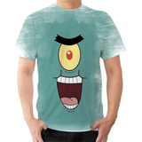 Camisa Camiseta Personalizada Plancton Vilão Bob
