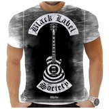 Camisa Camiseta Personalizada Rock Black Label