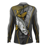Camisa Camiseta Pesca Com Proteção Solar Dry Fit Blusa 50 uv