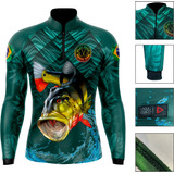 Camisa Camiseta Pesca Com Proteção Solar Uv50 Tucunaré