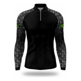 Camisa Camiseta Pesca Fisherman Brasil Carmo Masculino Uv50