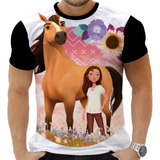 Camisa Camiseta Spirit Corcel Desesnho Cavalo Meni_na Tv 13