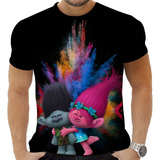 Camisa Camiseta Trolls Desenho Filme Kids Infan Til Tv K12