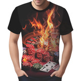 Camisa Camiseta Tshirt Baralho Poker Roleta