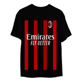 Camisa Camiseta Uniforme Milan 2023 Football