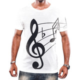 Camisa Camiseta Unissex Notas Musicais Clave Fá Sol Dó 6