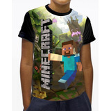 Camisa  Camisetas Minecraft Manga Curta