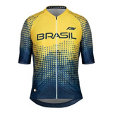 Camisa Ciclismo Asw Oficial Seleção Brasileira Cbc Masculina