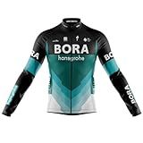 Camisa Ciclismo Bora Proteção UV-30 Manga Longa Dry Fit Uv Bike Mtb Zíper Full Decole