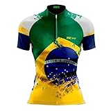 Camisa Ciclismo Feminina Brasil Ciclista Bike