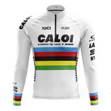 Camisa Ciclismo Masculina Manga Longa Camiseta Blusa Caloi