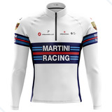Camisa Ciclismo Masculina Manga Longa Martini Camiseta Bike