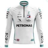 Camisa Ciclismo Masculina Manga Longa Petronas Camiseta Bca