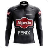 Camisa Ciclismo Masculina Manga Longa Pro Tour Alpecin Uv50 