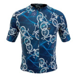 Camisa Ciclismo Masculina Márcio May Funny Waves And Bikes