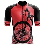 Camisa Ciclismo Masculina Roupa Para Ciclista Bike Bicicleta Cor Vermelha TAMANHO M