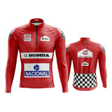 Camisa Ciclismo Mtb Manga Longa Nacional Com Bolsos Uv 50 