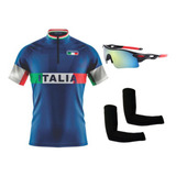 Camisa Ciclismo Óculos Esportivo Par De Manguitos