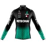 Camisa Ciclismo Petronas Decole Manga Longa Dry Fit Uv Bike Mtb Zíper Full Proteção UV