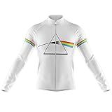 Camisa Ciclismo Pink Floyd Decole Manga Longa Dry Fit Uv Bike Mtb Zíper Full Fitness