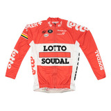 Camisa Ciclismo Refactor World Tour Lotto Soudal Manga Longa
