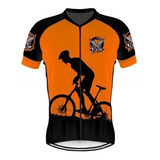 Camisa Ciclismo Vikings Manga Curta Respirável Proteção Uv