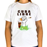 Camisa Com Frase Cuba