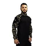 Camisa Combat Shirt Tática TIGER JUNGLE Safo Militar Tamanho EXG