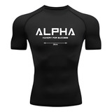 Camisa Compressão Alpha 2 Manga Curta Treino Academia Rash