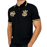 Camisa Corinthians Polo Retro Gold Masculino Tamanho G Cor Preto