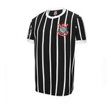 Camisa Corinthians Retrô Plus Size Democracia 1982 Oficial