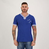 Camisa Cruzeiro Retrô Vintage Azul