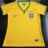 Camisa Da Seleção Brasileira Feminina Original Nike 2014 P