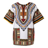 Camisa Dashiki Masculina De 2 Peças Roupa Hippie Africana