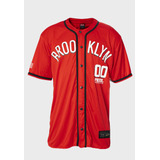 Camisa De Baseball Prison Brooklyn Red