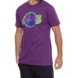 Camisa De Basquete Nba Los Angeles Lakers Neon