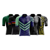 Camisa De Ciclismo Masculina Ziper Total Premium Respirável