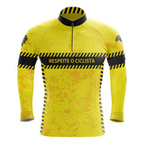 Camisa De Ciclismo Masculino Dry Manga Longa Proteção Uv50 