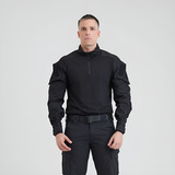 Camisa De Combate Combat Shirt Leader Invictus Preta
