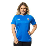 Camisa De Futebol Feminina 1 Itália 24 Azul adidas